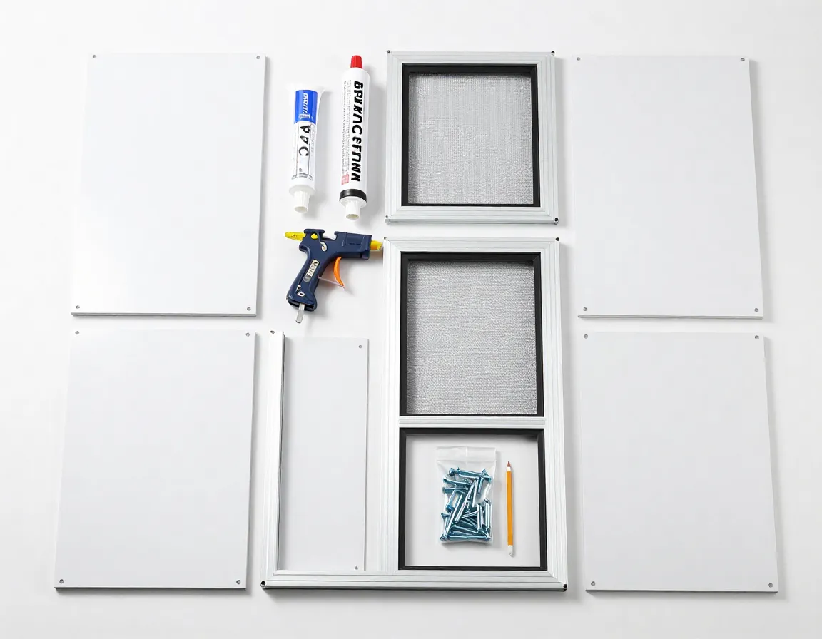 Pvc sheet diy enclosure components assembly ready top view