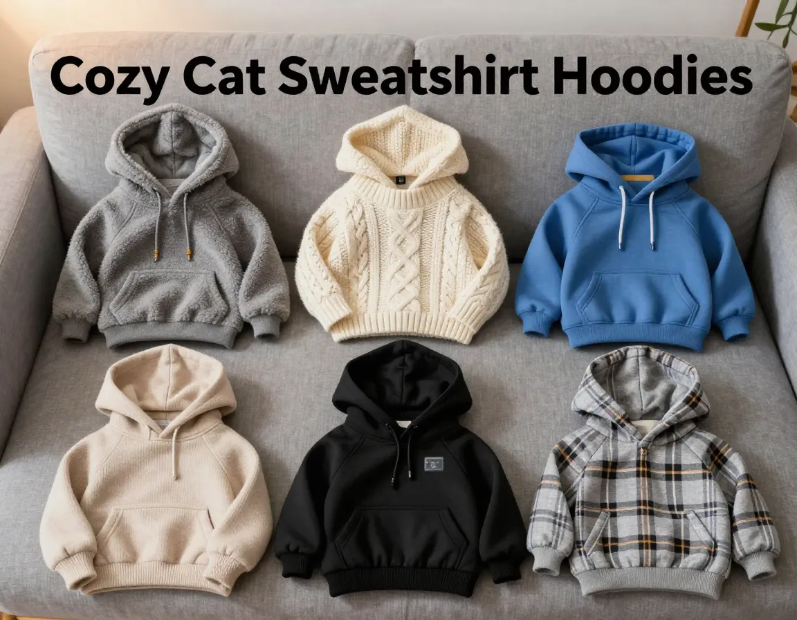 Gray fleece cableknit athletic cashmere heated convertible cat hoodies grid