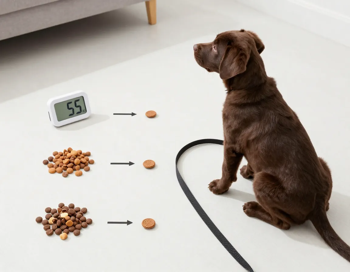 Short frequent training session sit stay come commands