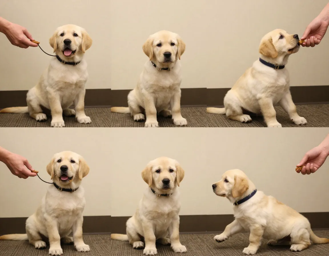 Foundation commands sit stay come training step reward