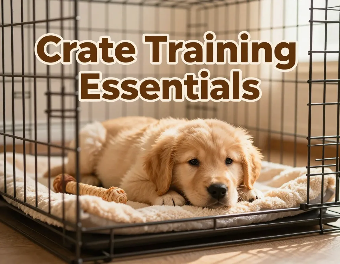 Puppy calm crate training essentials positive soft bedding