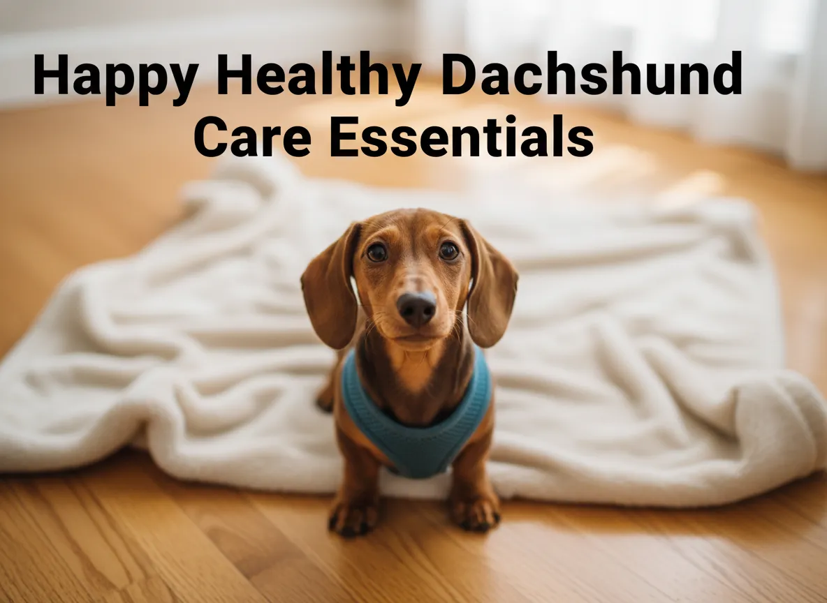 Miniature dachshund puppy harness clean home care guide cover