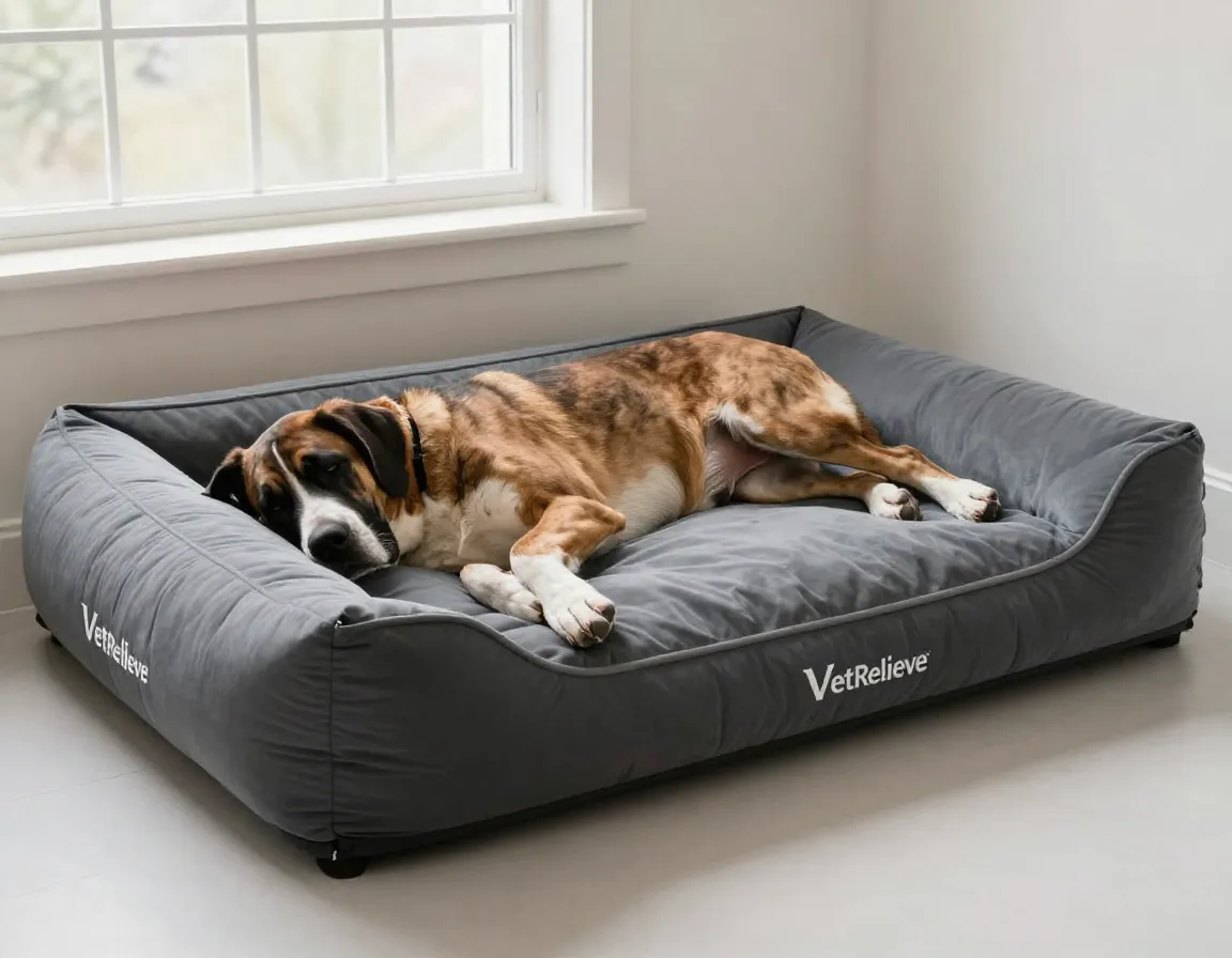Extra large therapeutic dog bed for joint pain and stiffness relief