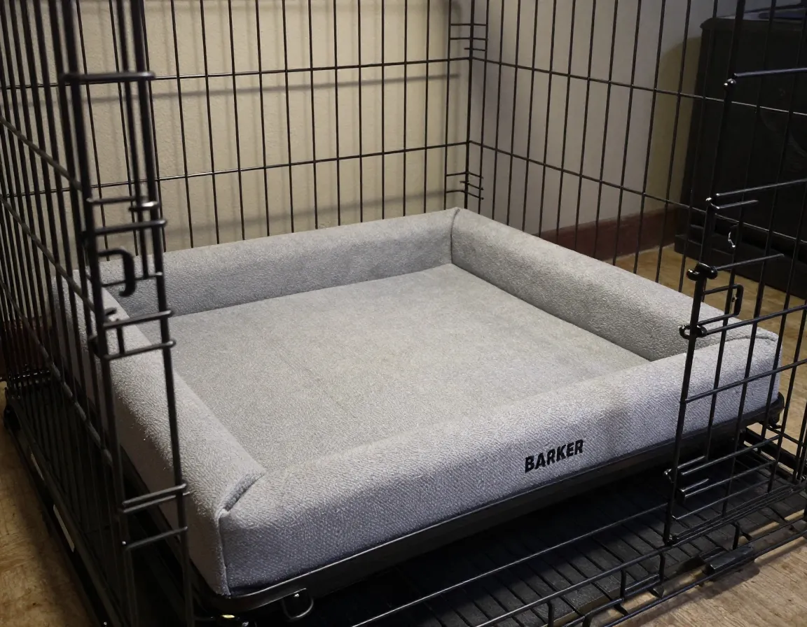 Four inch thick orthopedic crate bed fitting standard large dog crate