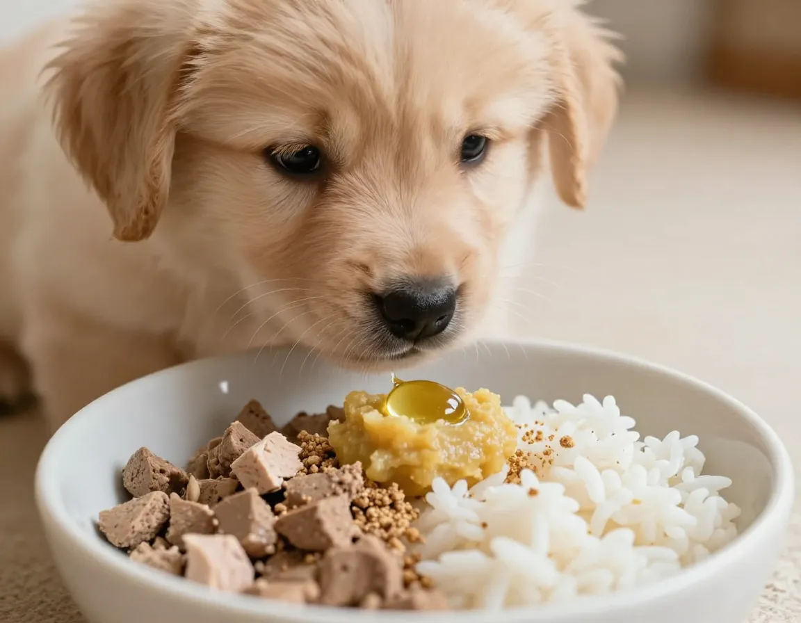 Complete puppy starter recipe for young puppy
