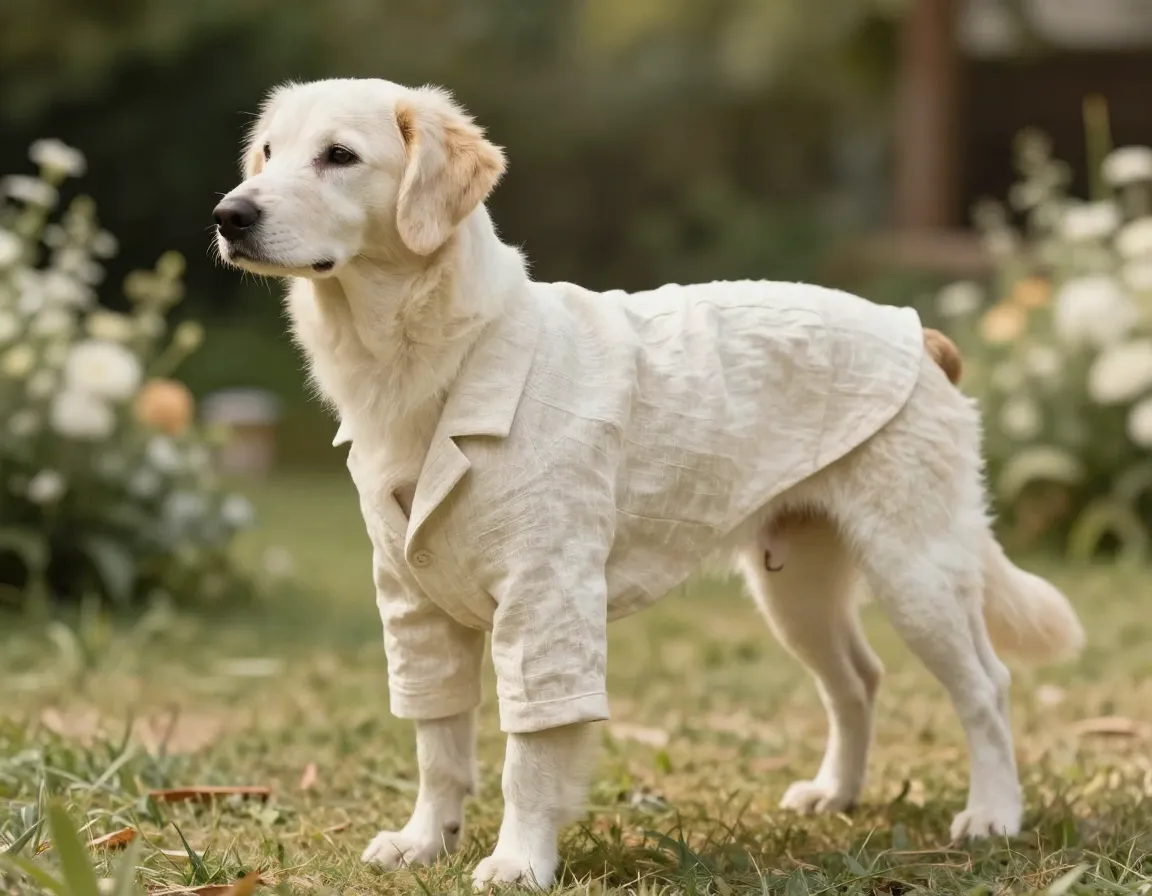 Lightweight linen summer blazer dog outdoor summer wedding