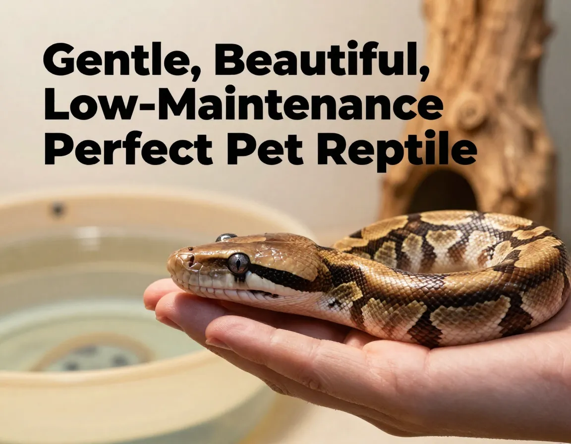 Close up royal python gentle hand pet reptile magazine cover