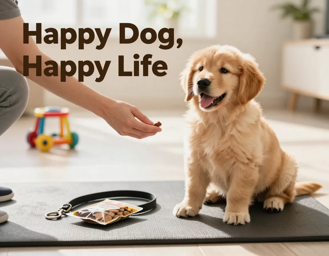 New dog owner positive training foundation success