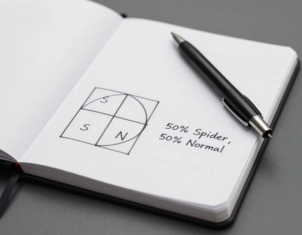 Genetic punnett square spider morph ball python breeding notebook