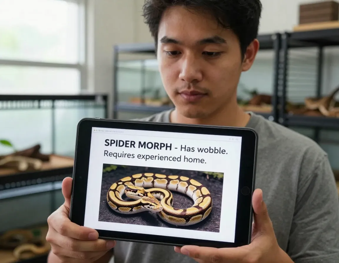 Breeder disclosing wobble requirement tablet advertisement