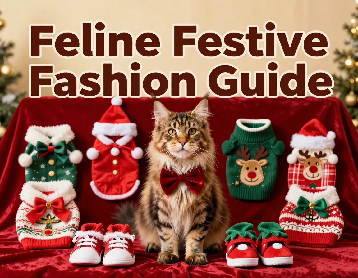 Festive cat fashion holiday outfits photoshoot guide