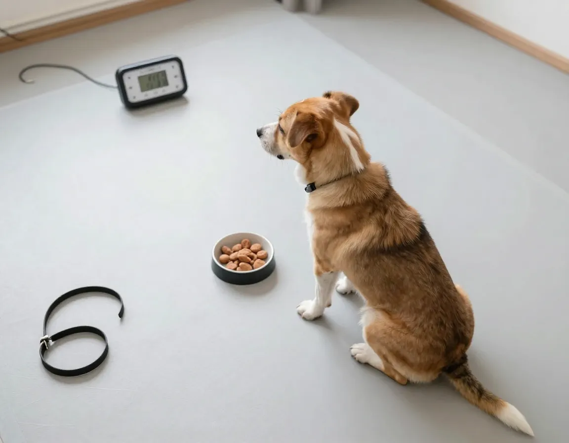 Short frequent puppy training session with morning basic commands review