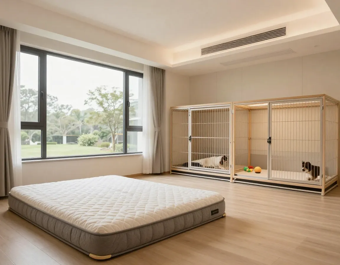 Cage free accommodations with spacious luxury suites