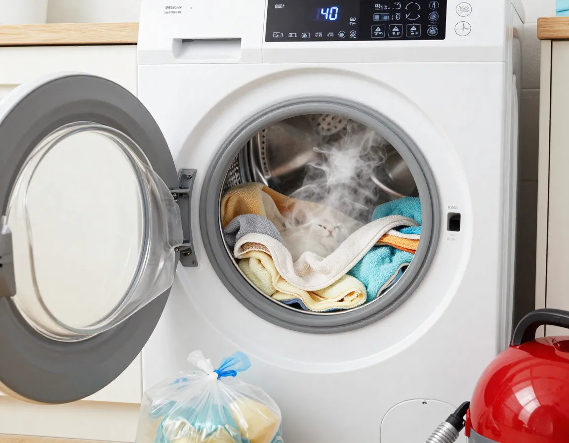 Environmental deep cleaning for flea control hot water washing