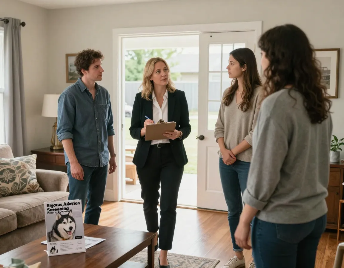 Rigorous adoption screening home inspection counselor visit