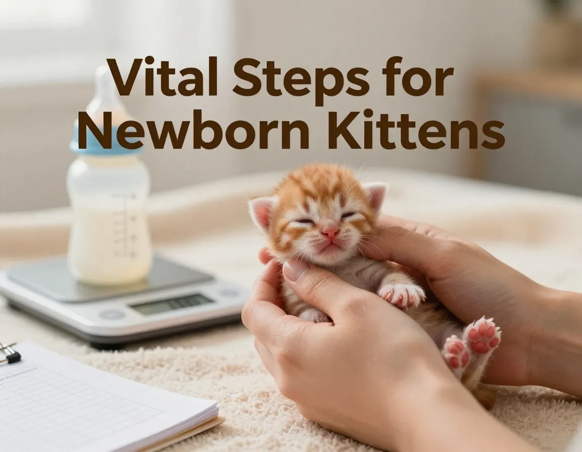 Tiny ginger kitten bottle feeding scale soft blanket caring hands