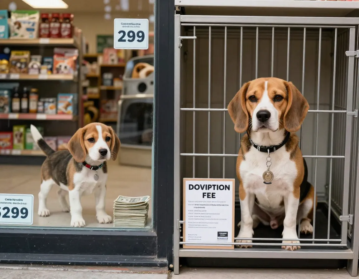 Cost effective beagle adoption versus breeder purchase financial comparison