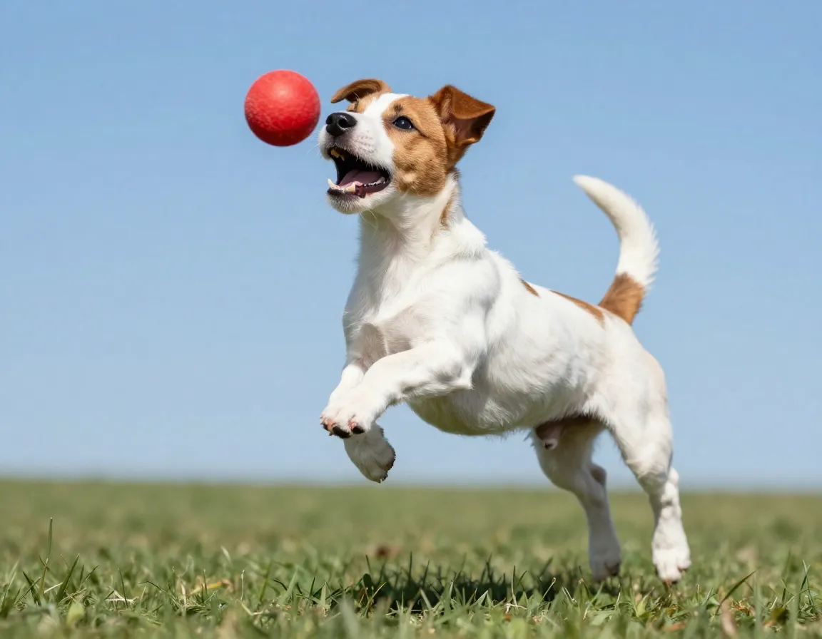 Confident puppy exhibiting playful personality trait