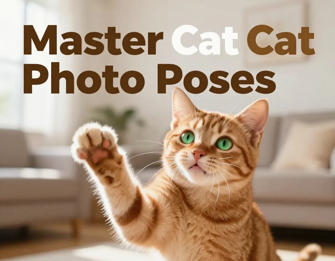 Playful kitten paws up head tilt on cozy carpet