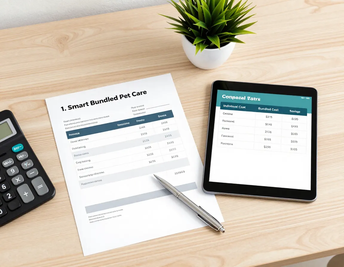 Smart bundled pet care invoice cost savings comparison table