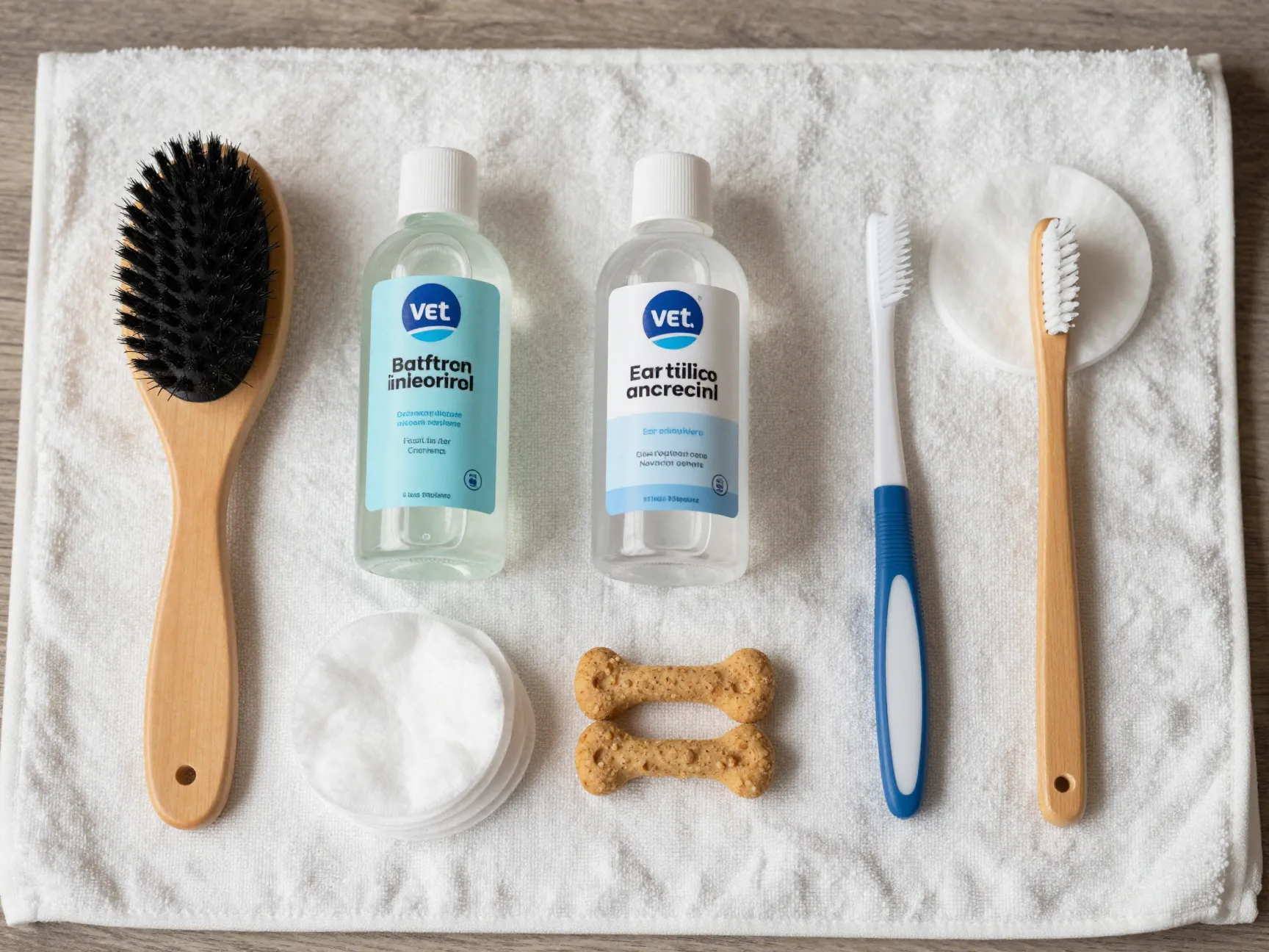 Grooming tools and vet supplies for british fold ear and dental care