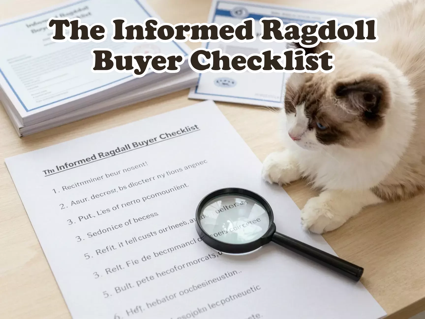Checklist kitten health documents breeder responsibility ragdoll purchase main