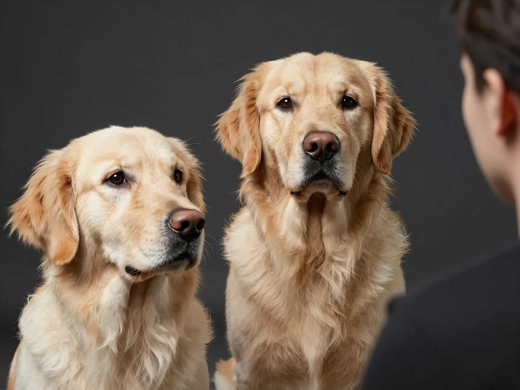 Breeder unaware blank stare golden retriever health questions