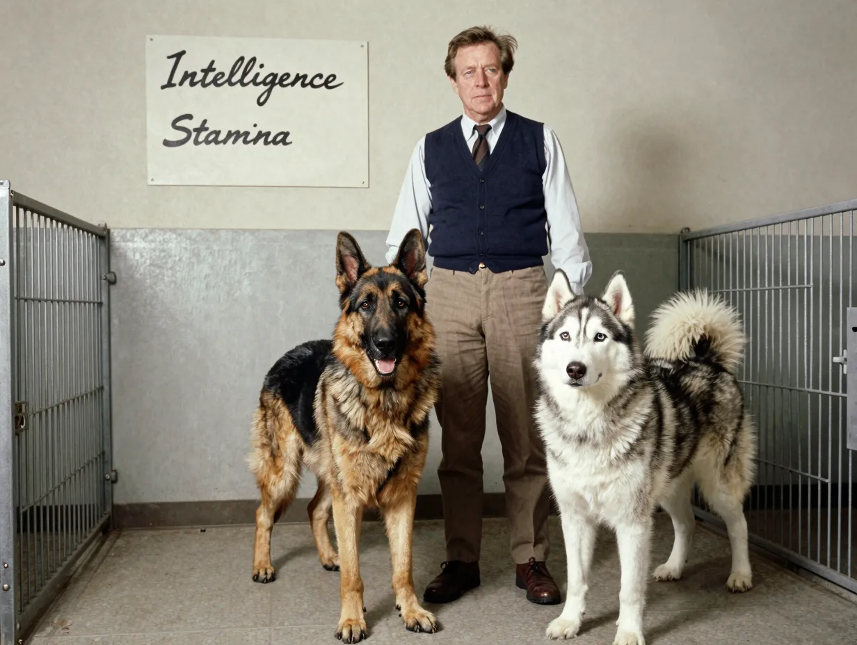 Eighties breeder intentionally crosses german shepherd and siberian husky dog