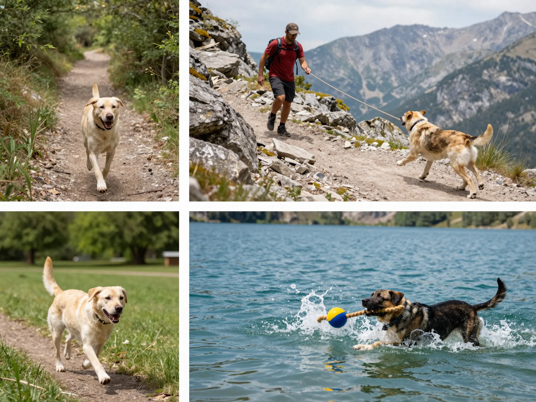 Exercise activity needs labrabull dog running hiking swimming fetch