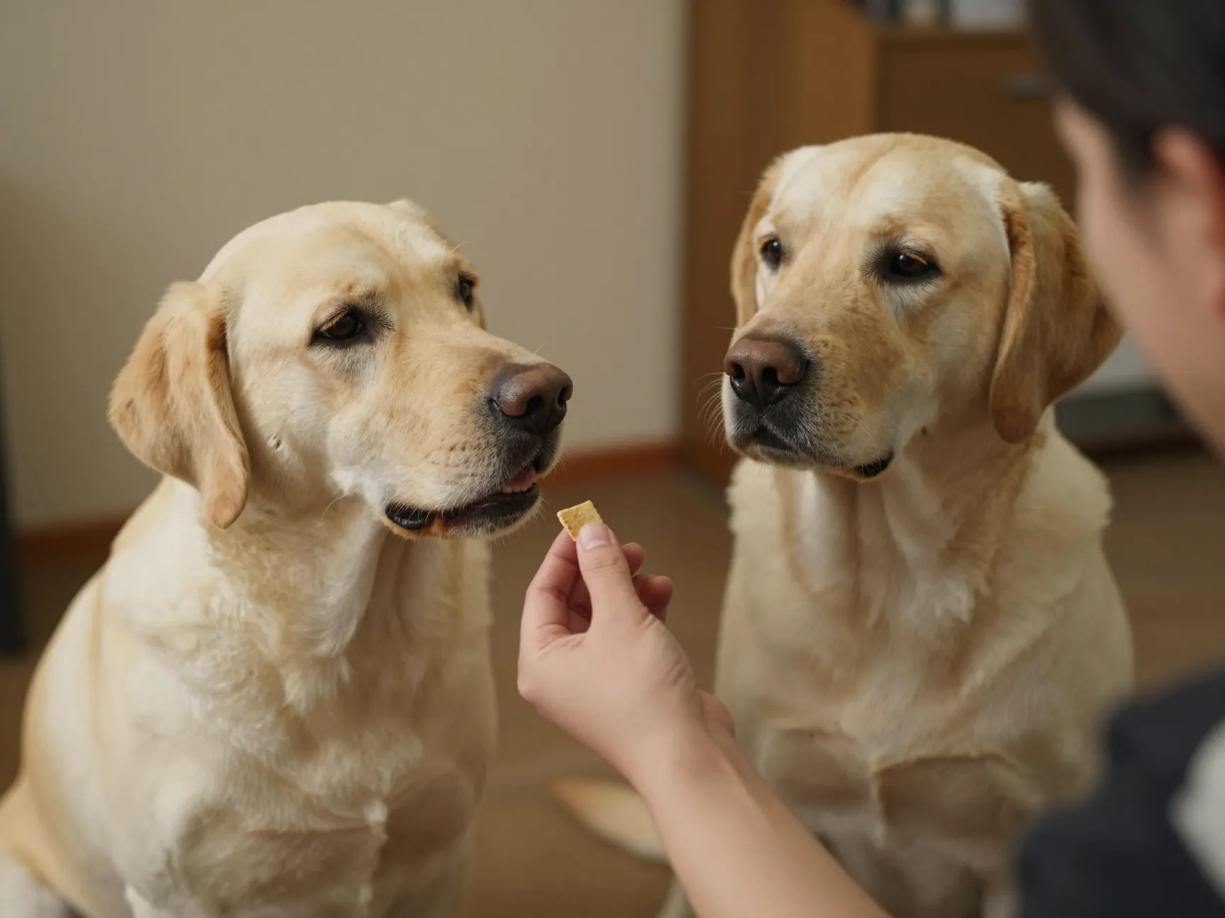 Trainability easy large breed labrabull dog obedience training session