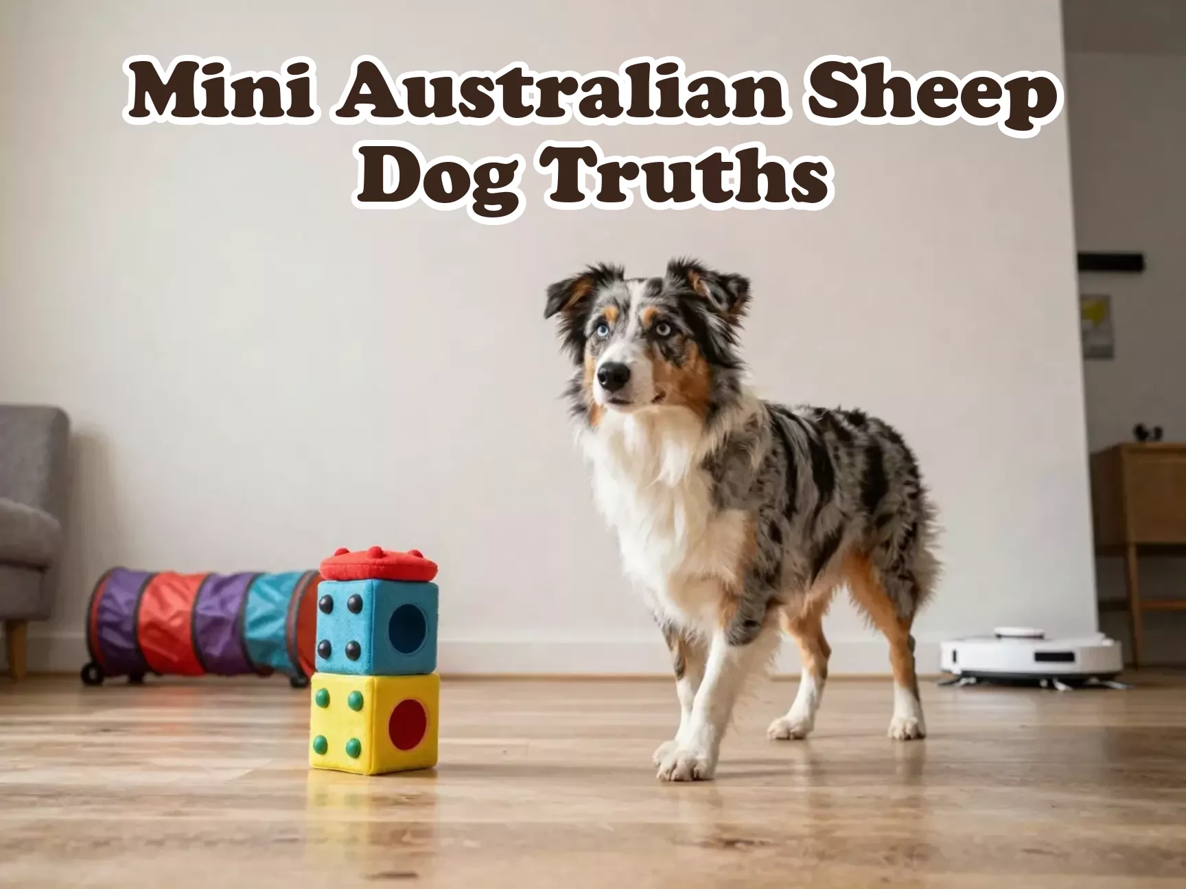 Mini australian shepherd herding puzzle toys intelligent alert home main