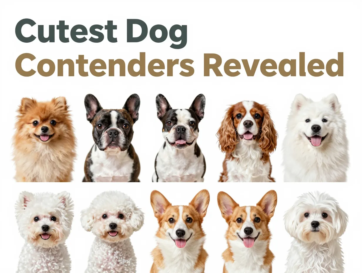 Pomeranian frenchie xolo cavalier samoyed shiba bichon corgi maltese 3x3 grid