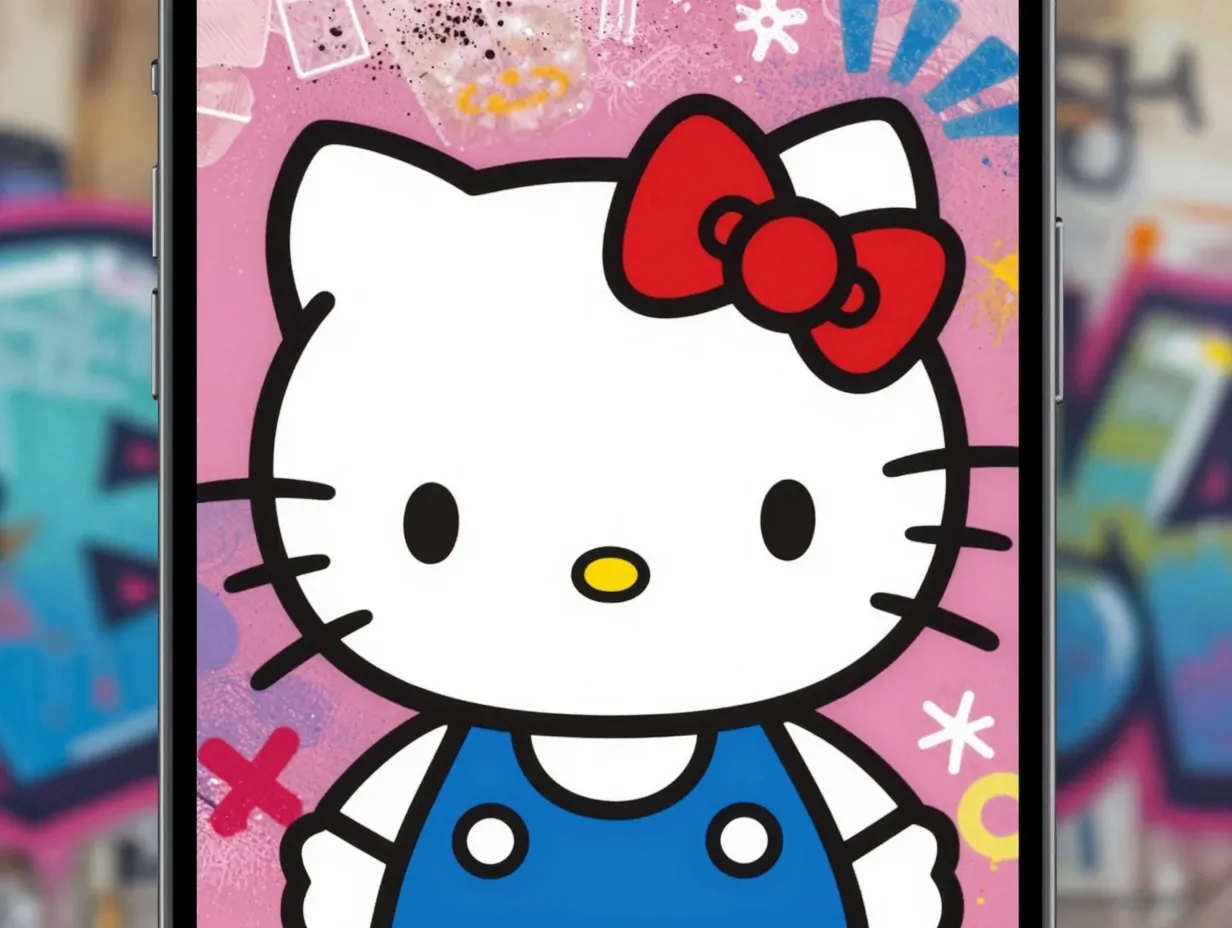 Limited edition artist graffiti street art hello kitty