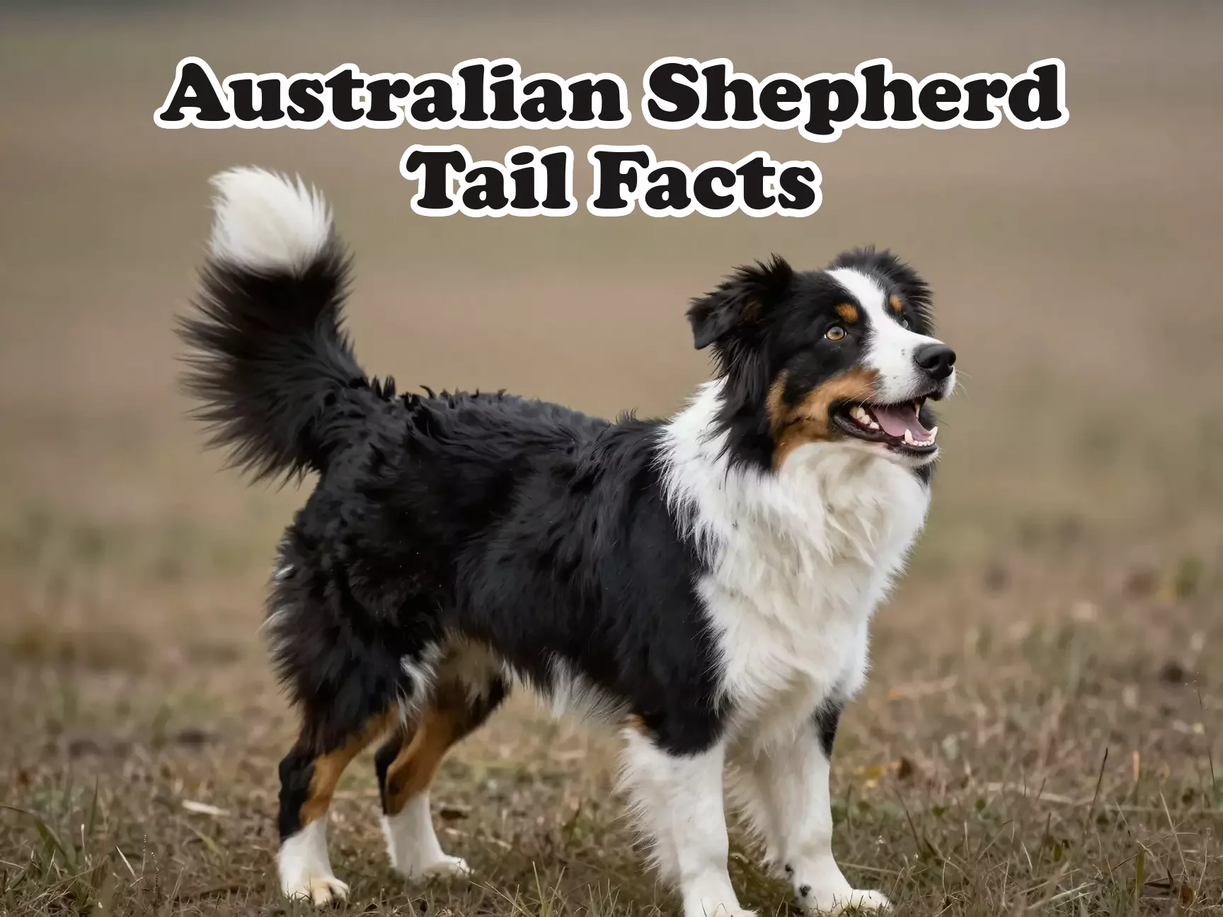 Australian shepherd intact tail natural joyful feathered plume main