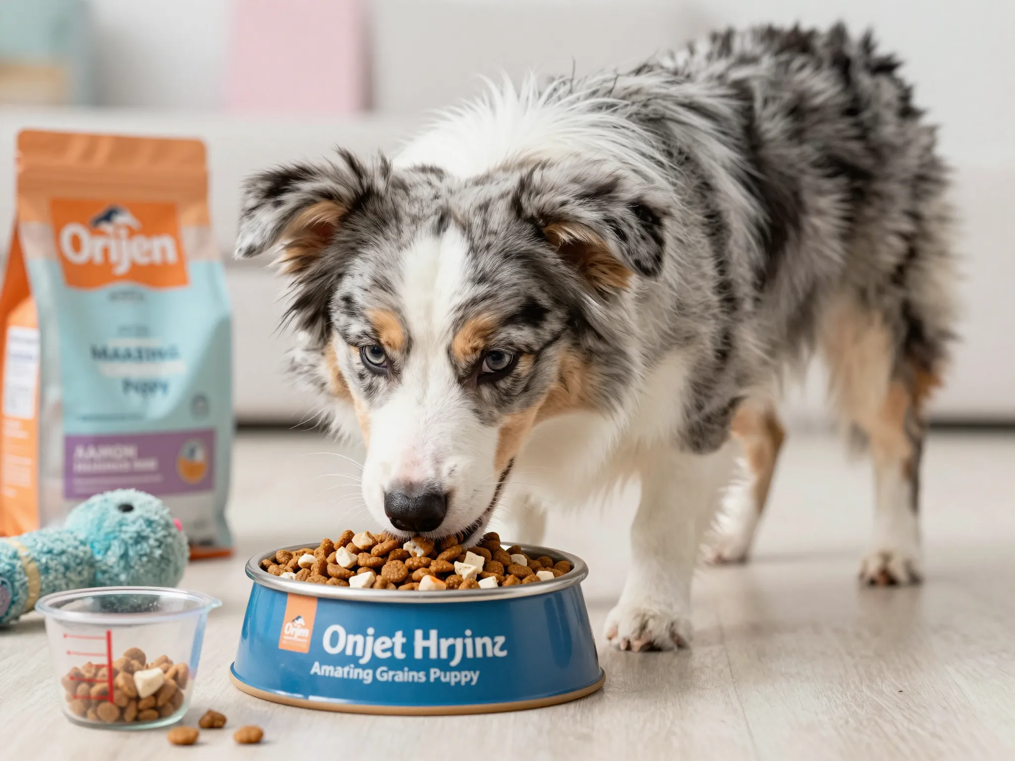 Orijen amazing grains puppy food salmon herring bowl puppy