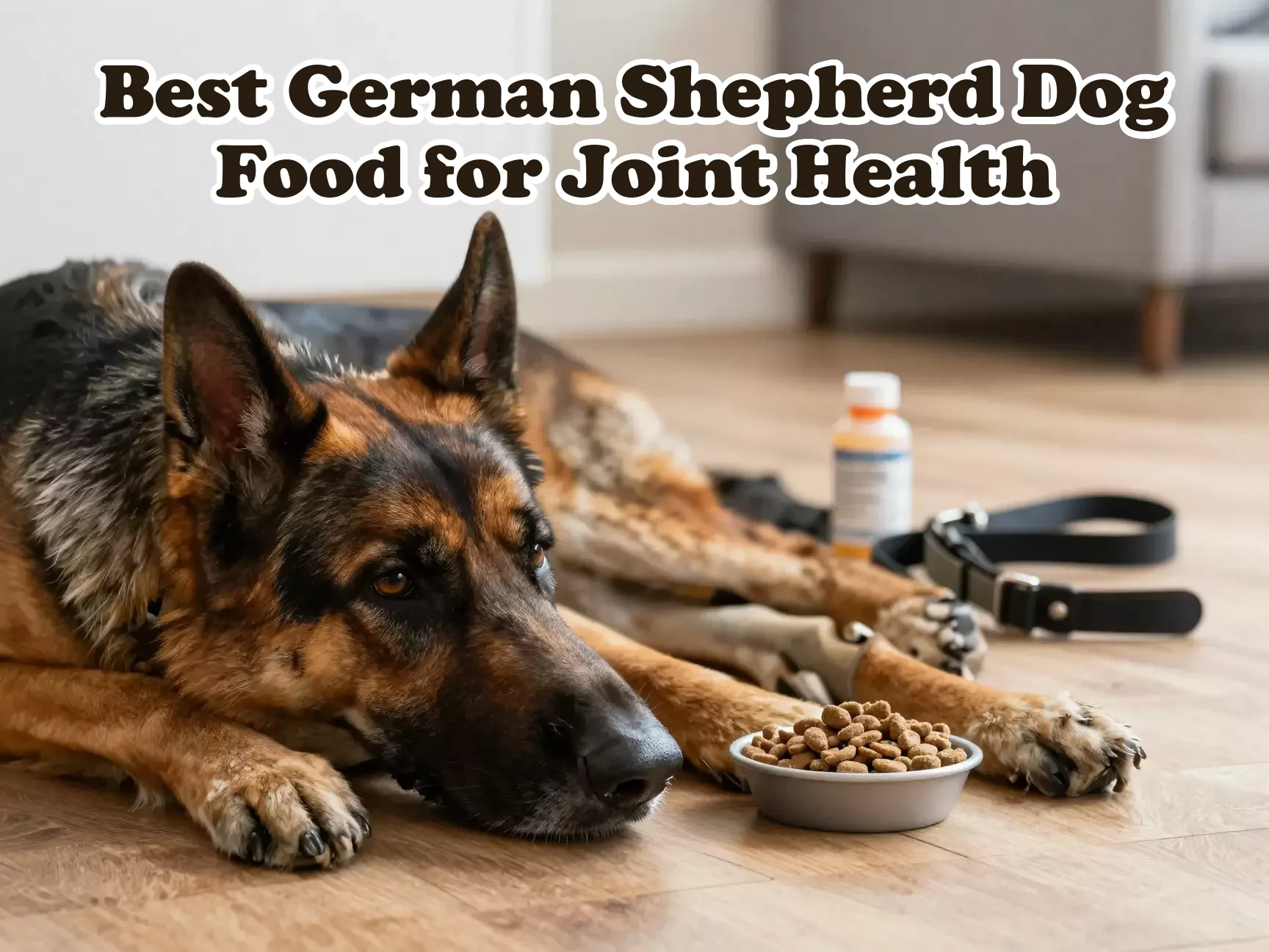German shepherd comfortable floor joint food supplement careful owner main