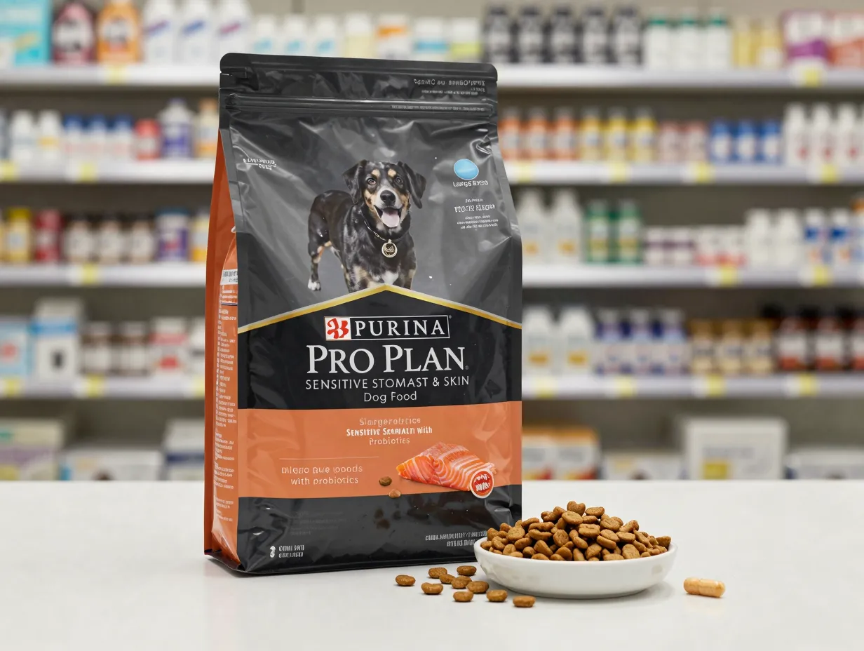 Purina pro plan salmon sensitive stomach dog food with probiotics