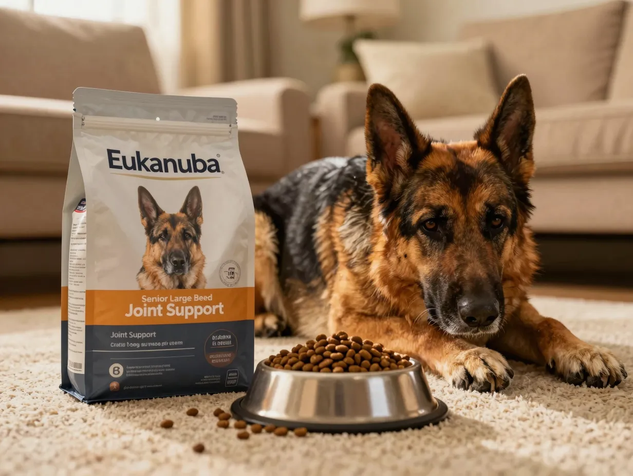 Eukanuba senior large breed food for aging german shepherd joint support