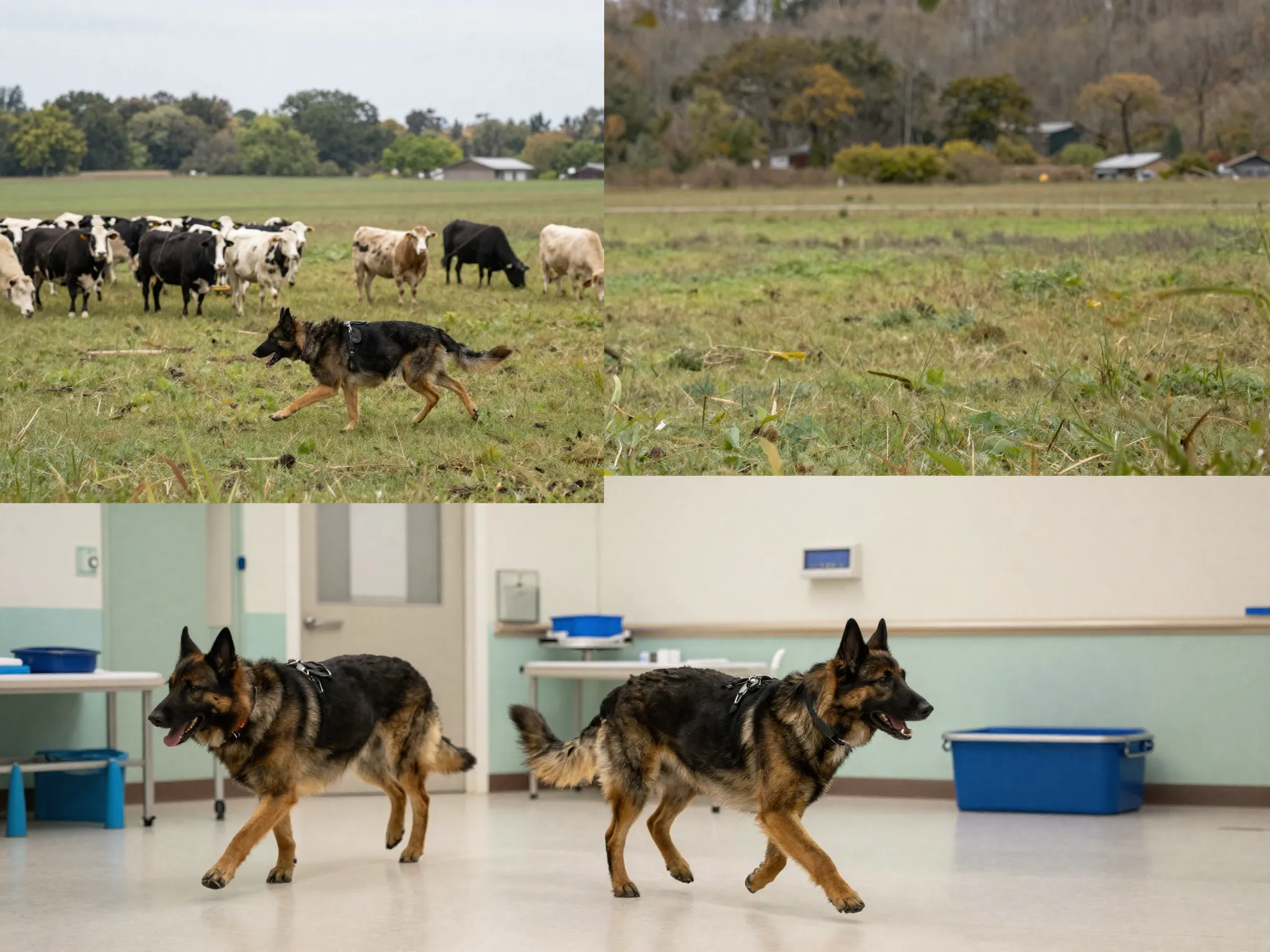 Versatility from herding fields to hospital wards