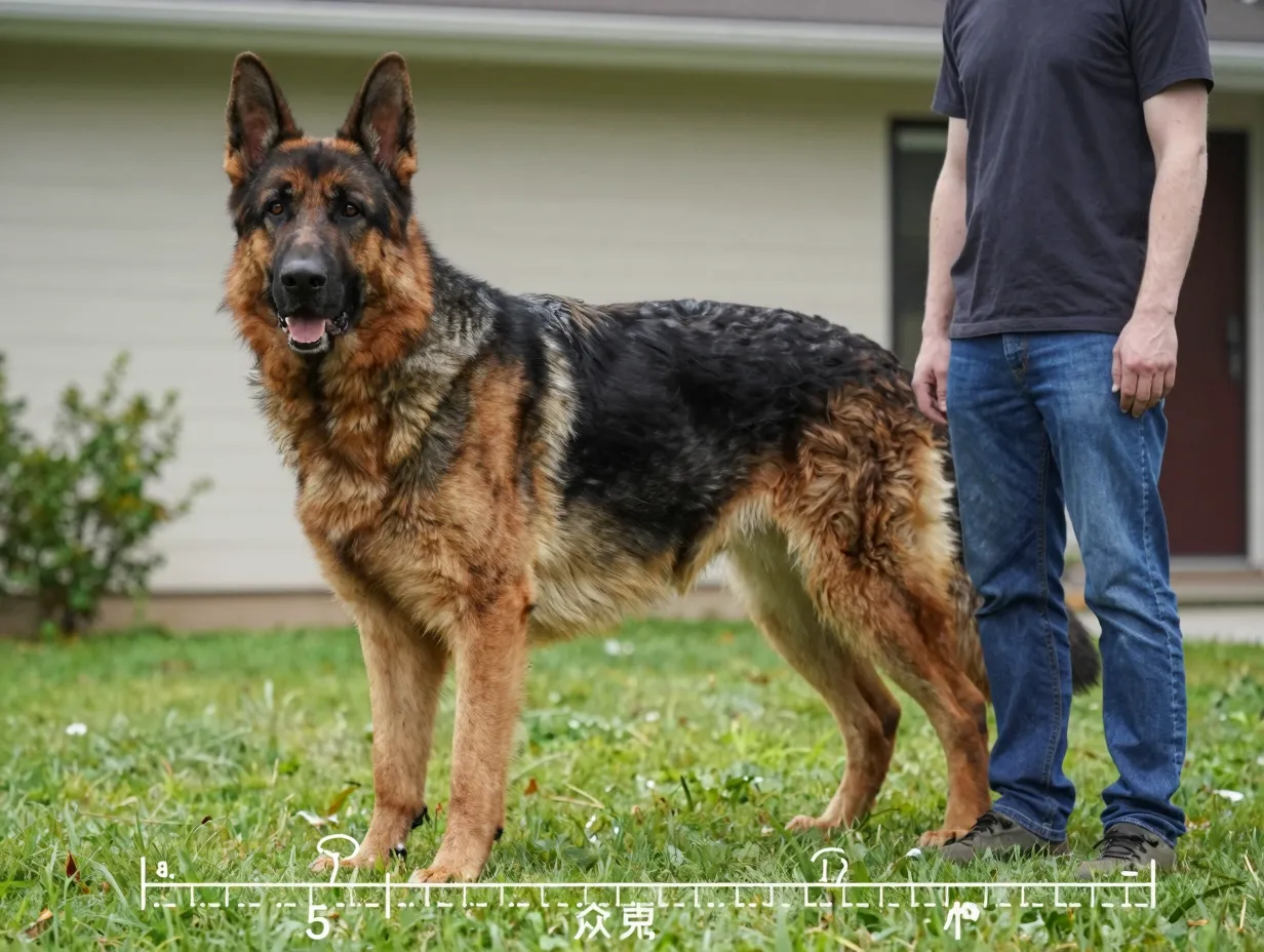 Ayers legends giant german shepherd showcasing immense scale