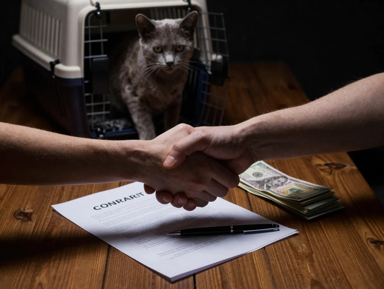 Handshake deal for a kitten with no written contract in sight