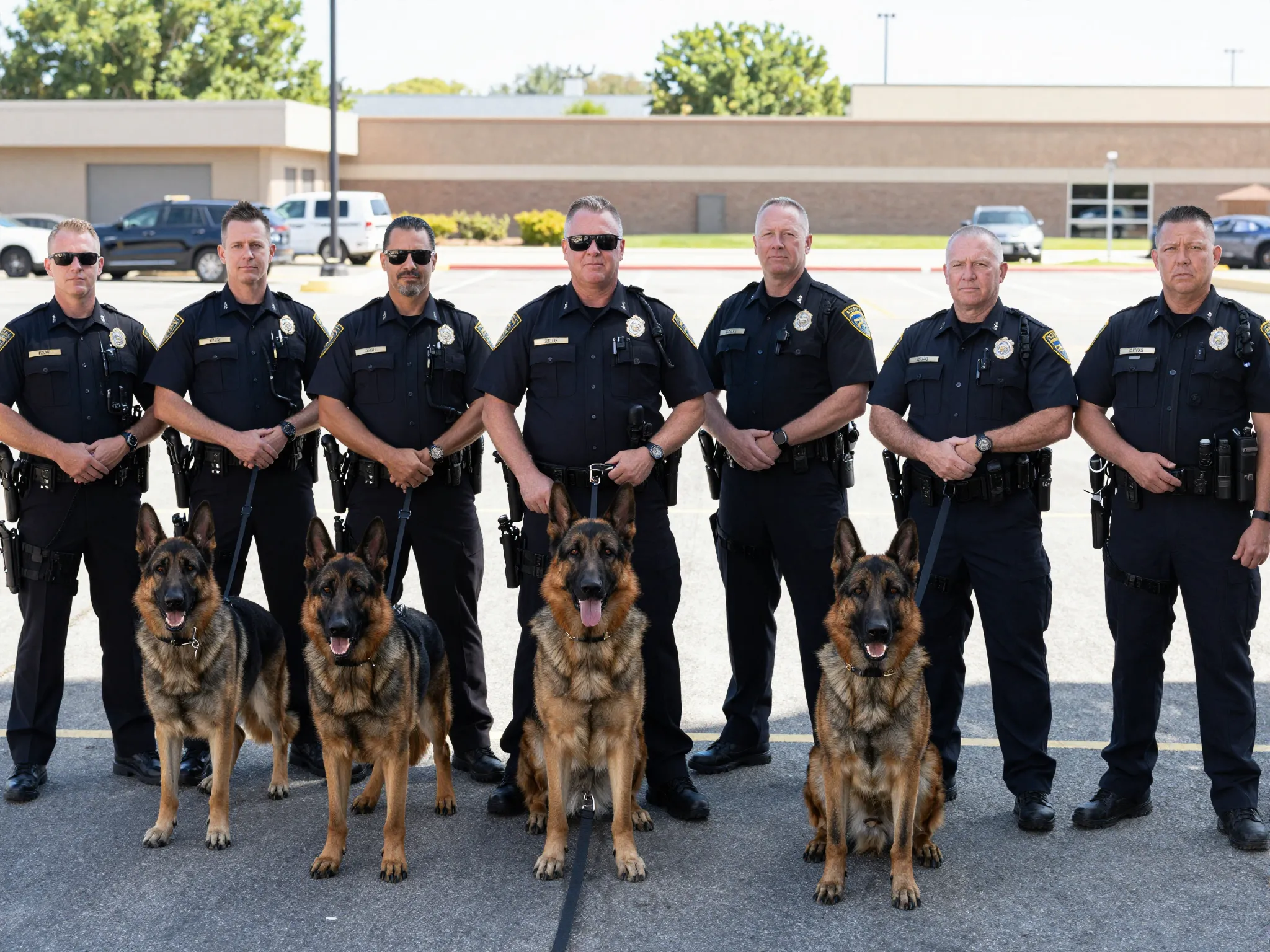 Modern police department expansion new german shepherd k9 unit addition