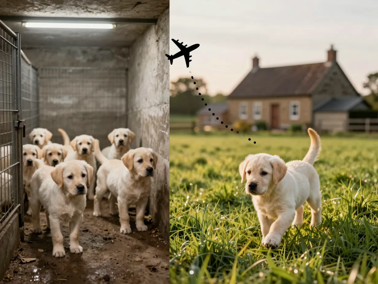 Eastern european puppy mill versus english countryside breeder claim