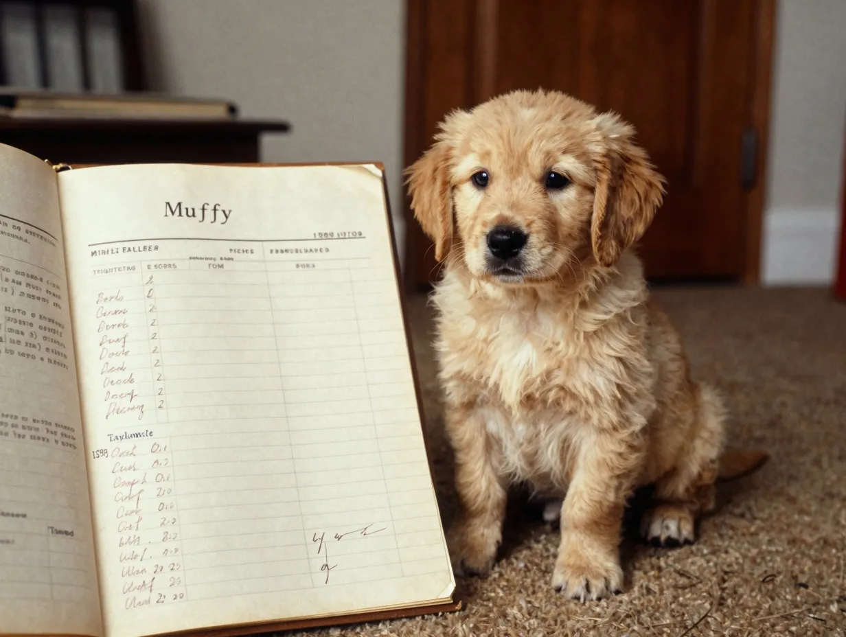 Taylormade mini golden retriever lineage origin story archival photo