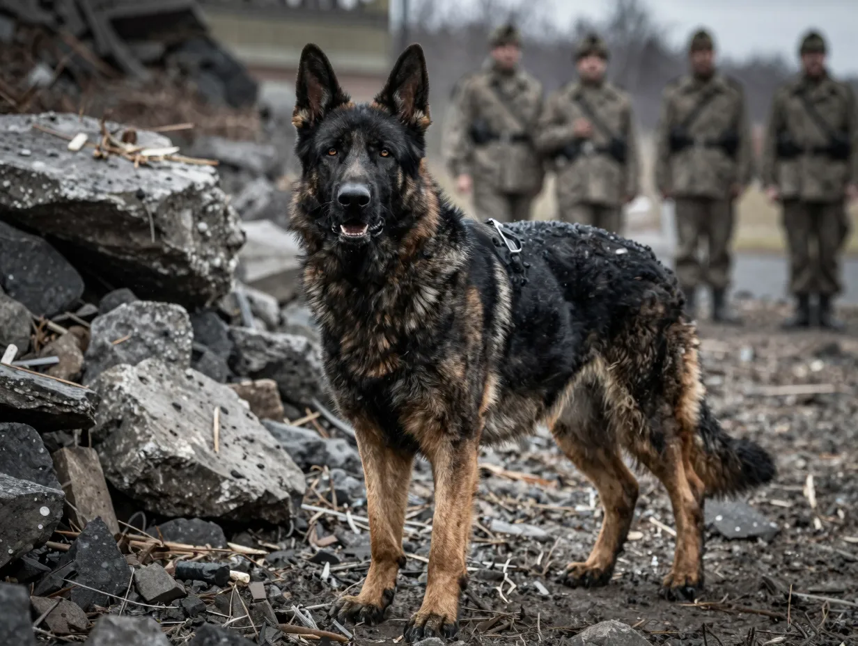 Ddr east german working line border patrol military harsh conditions dog