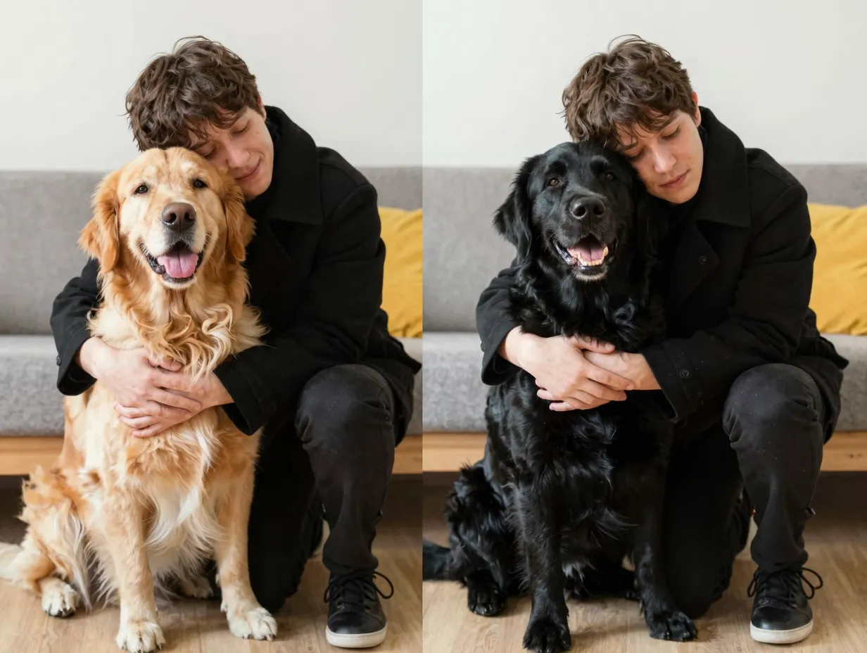 Myth black coat does not affect dog loyalty or temperament personality