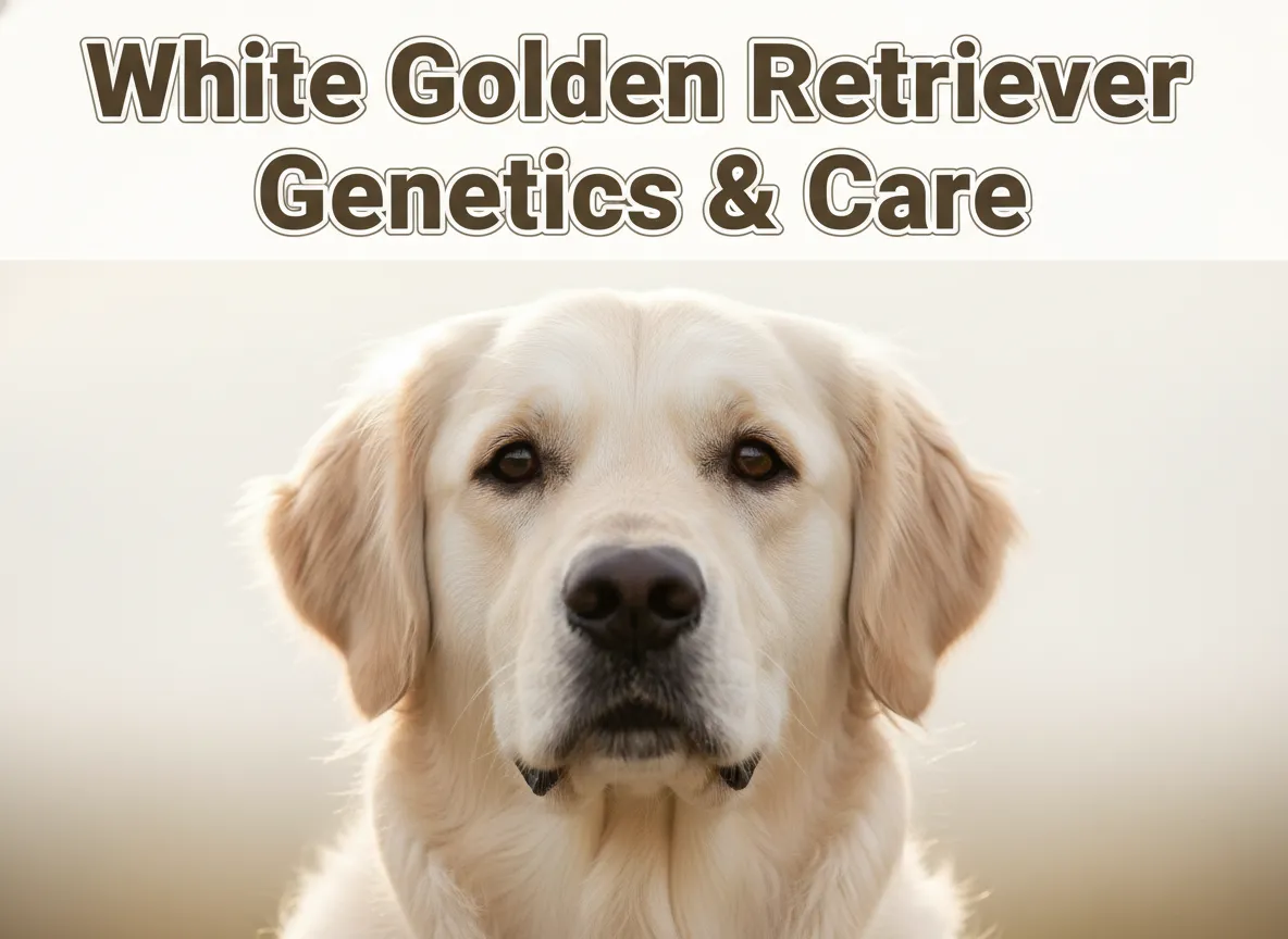 Healthy english cream golden retriever portrait genetic facts guide