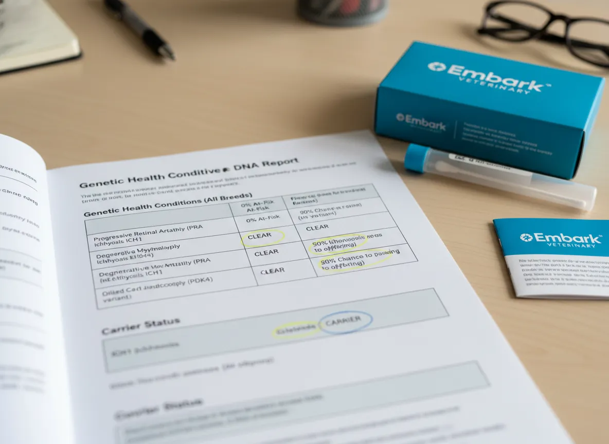 Golden retriever dna test report embark veterinary results