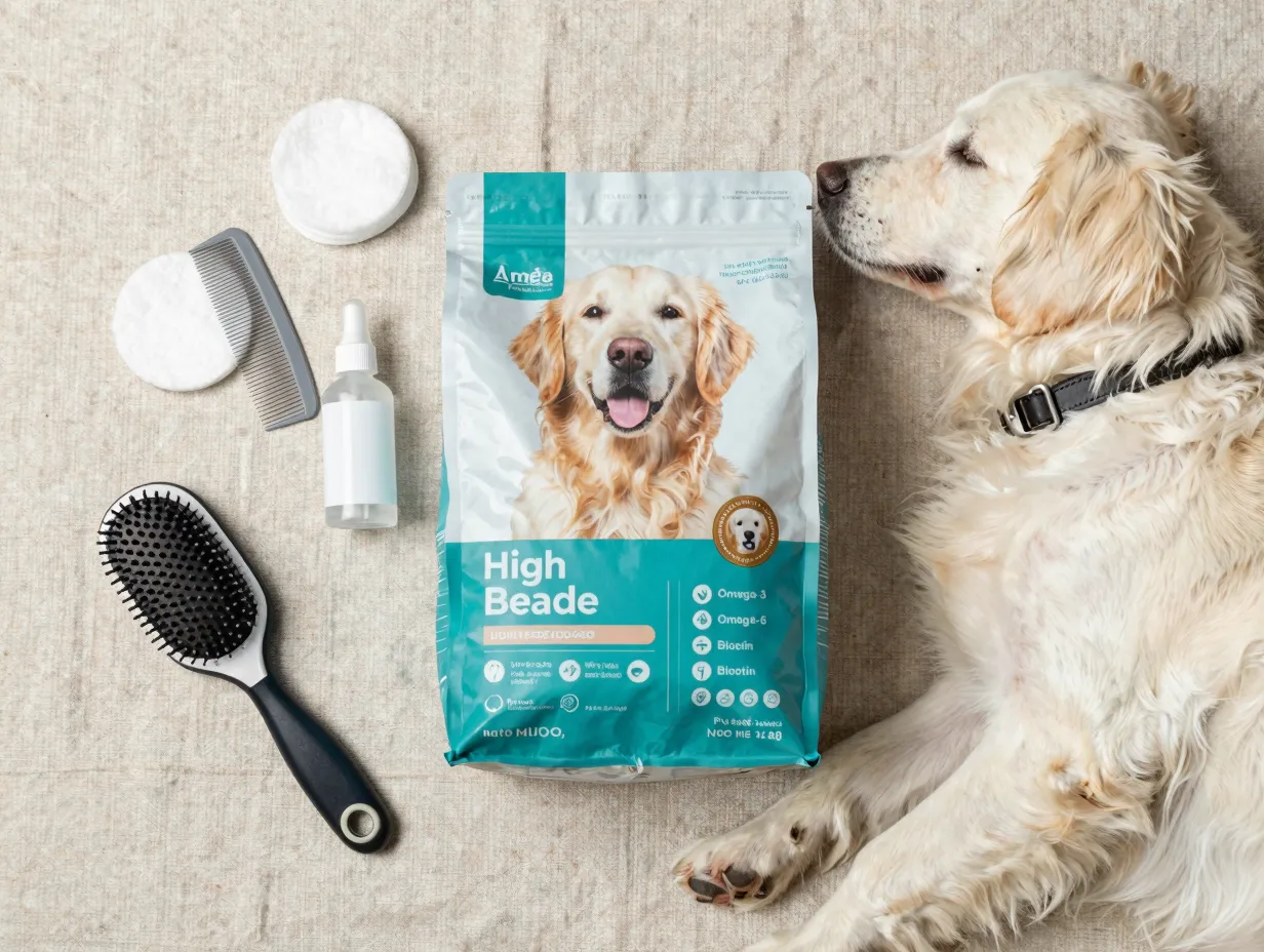 Grooming tools omega rich dog food for white coat care