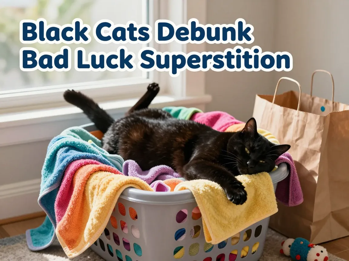 Black cats debunk bad luck superstition